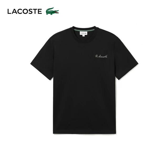 LACOSTE 男裝-原創L.12.12徽章條紋短袖Polo