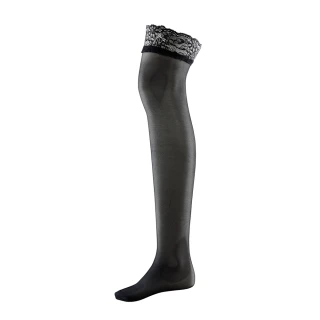 【Aubade】】經典款大腿襪 法國進口 女內衣配件BO98(蕾絲款-黑.膚)