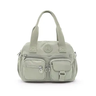 【冰山袋鼠】時光旅人 - 知性多夾層兩用手提包 - 抹茶綠(B518-MG)