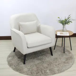 【巧屋家居】萊昂 科技布 單人休閒椅(和式椅 懶人椅 休閒椅 會客室 會議室 咖啡廳 餐椅 辦公椅)