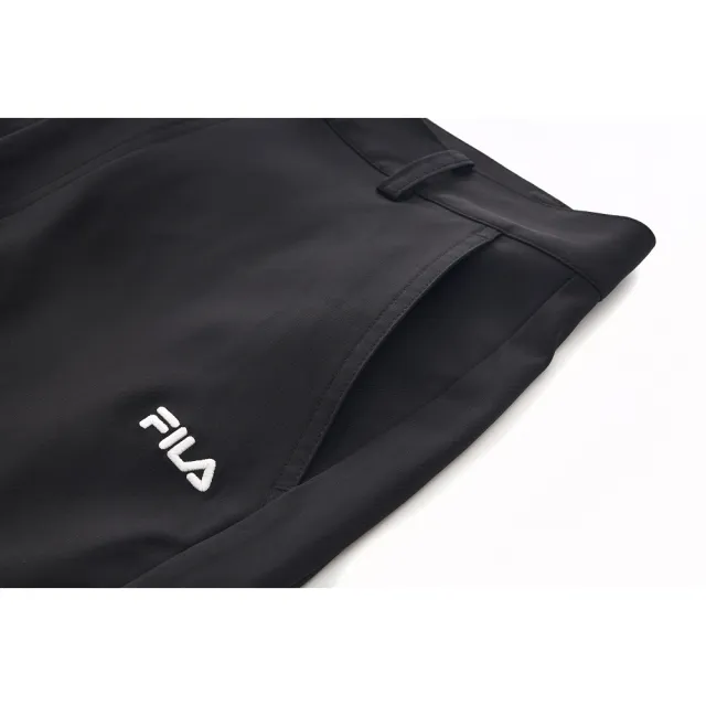 【FILA官方直營】#榮耀巴黎 男平織短褲-黑色(1SHY-1505-BK)
