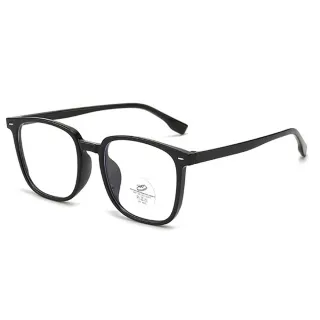 【MEGASOL】UV400抗藍光變色眼鏡(藍光變色黑框眼鏡-JZ5600)