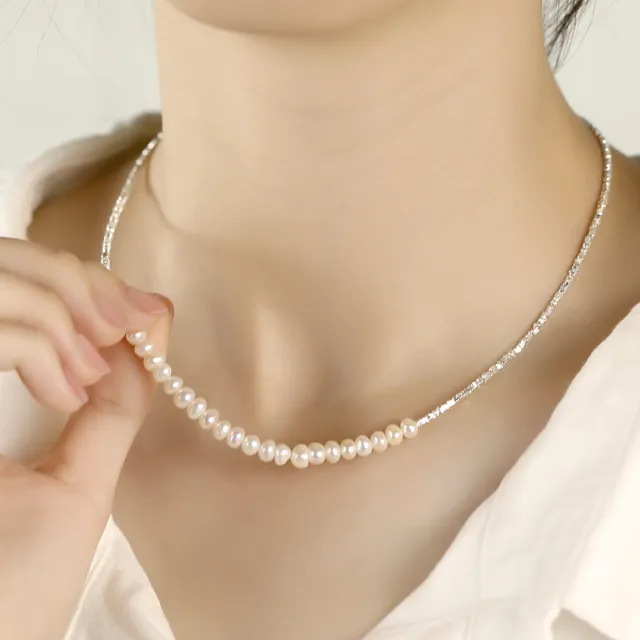 【KATROY】天然珍珠項鍊．純銀