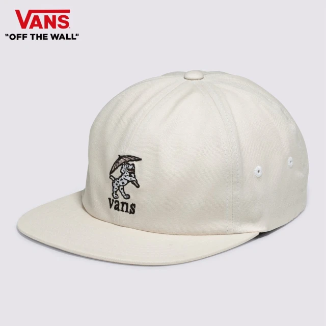 VANS 官方旗艦 Skate Dog 男女款米白色棒球帽