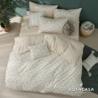 【HOYACASA  禾雅寢具】100%精梳棉兩用被床包組-奶油熊熊(雙人-天絲入棉30%)