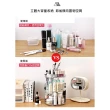 【OKAWA】360度旋轉化妝品收納架(保養品收納盒 化妝品收納架 壓克力收納盒 化妝品置物架)