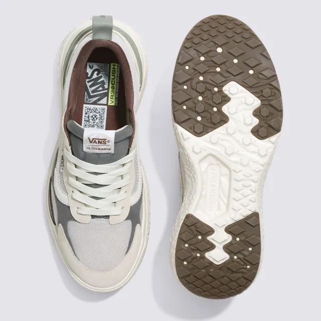 【VANS 官方旗艦】UltraRange Neo VR3 男女款米白色拼布滑板鞋/休閒鞋