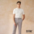 【SST&C 新品上市】白色小高領品牌刺繡T恤1012402005