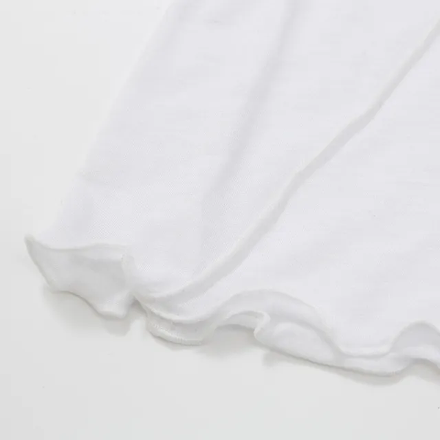 【GAP】女裝 圓領長袖T恤-白色(874346)