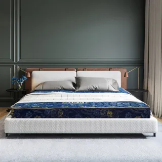 【KIKY】二代日式藍鑽蓆面硬式彈簧床墊(雙人加大6尺)