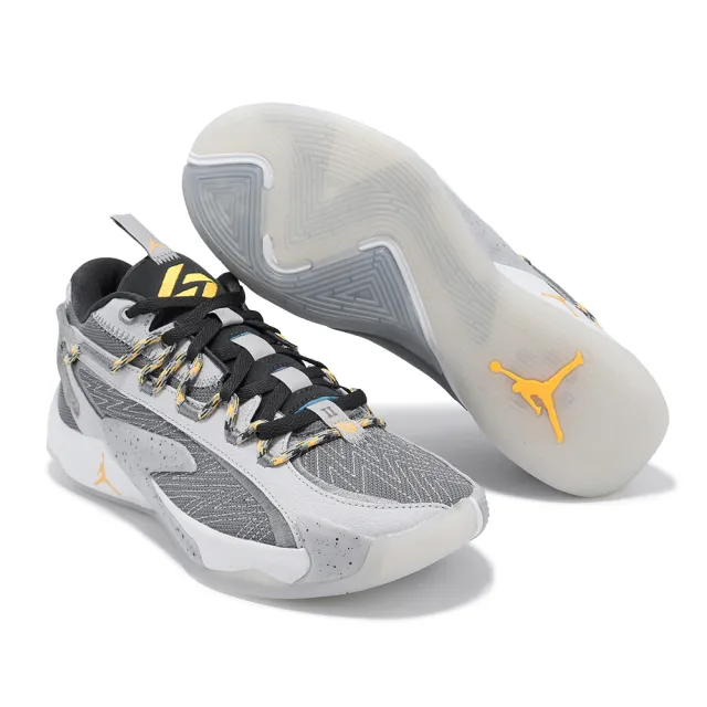 【NIKE 耐吉】籃球鞋 Jordan Luka 2 S PF Smoke Grey 煙灰 黃 男鞋 緩震 D77(DX9034-008)