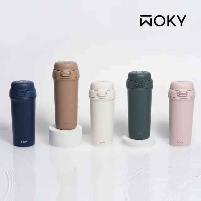 【WOKY 沃廚】2入_All-P鈦陶瓷雙飲保溫瓶500ml(兒童水壺/隨行杯/吸管杯/保溫杯瓶/保冰杯瓶/水壺)