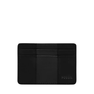 【FOSSIL 官方旗艦館】Everett 真皮卡夾-黑色 ML4398001(禮盒組附鐵盒)