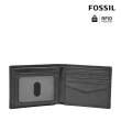 【FOSSIL 官方旗艦館】Ryan 菱形金屬logo基本款實用男短夾(禮盒組附鐵盒 多色可選)