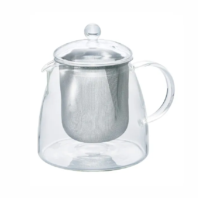 【HARIO】耐熱玻璃極簡花茶壺 700ml / CHEN-70T(細緻大濾網)