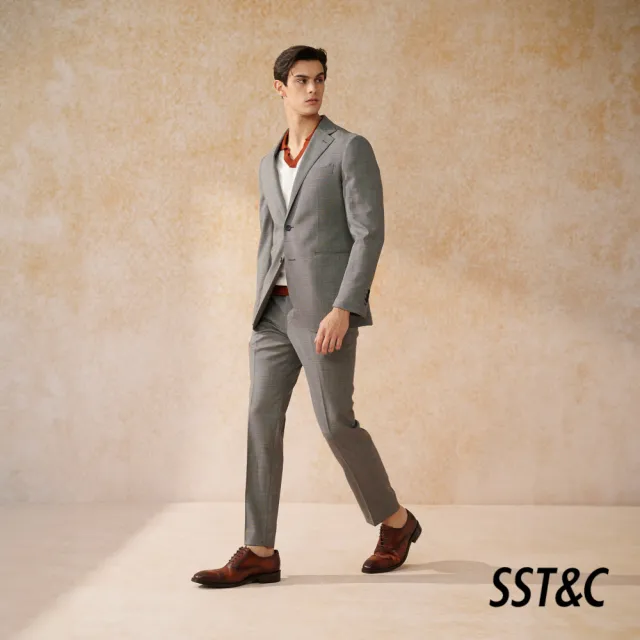 【SST&C 換季７５折】米蘭系列灰色修身西裝褲0212403002