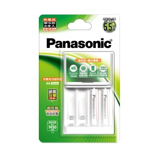 【Panasonic 國際牌】Panasonic充電組 BQ-CC17+3號2顆電池套裝 K-KJ17LG20TW(經濟型)
