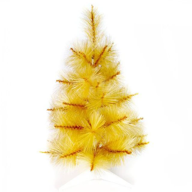 【摩達客】台灣製3尺/3呎90cm特級金色松針葉聖誕樹裸樹(不含飾品/不含燈)