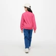 【GAP】女童裝 Logo鬆緊錐形牛仔褲-深藍色(891979)