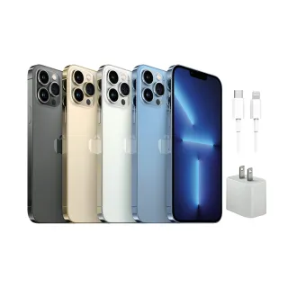 【Apple】A級福利品 iPhone  13 Pro 128G(6.1吋)原廠快充組