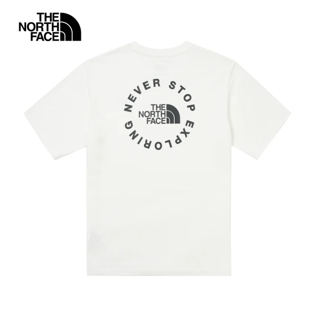 The North FaceThe North Face 北面男款白色品牌標語LOGO休閒短袖T恤｜88GCFN4