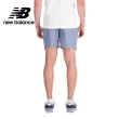 【NEW BALANCE】NB 拉鍊口袋鬆緊抽繩短褲_男性_灰藍色_AMS31532AGY(亞版 版型正常)