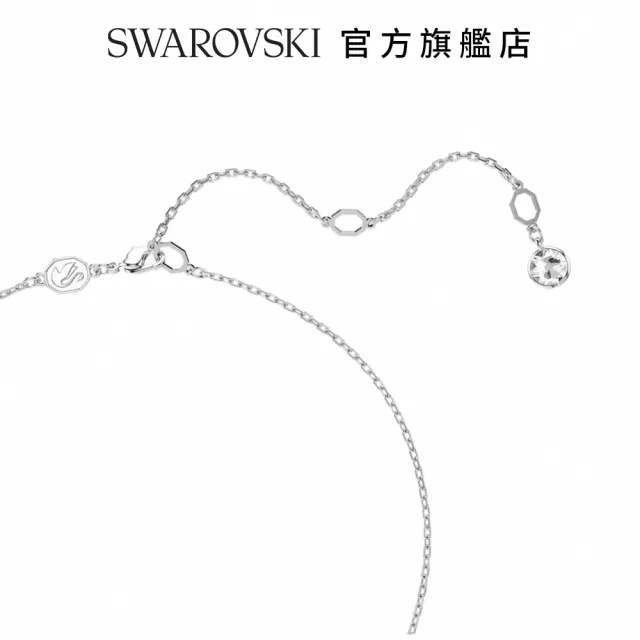 【SWAROVSKI 官方直營】Hyperbola 鏈墜 心形 藍色 鍍白金色