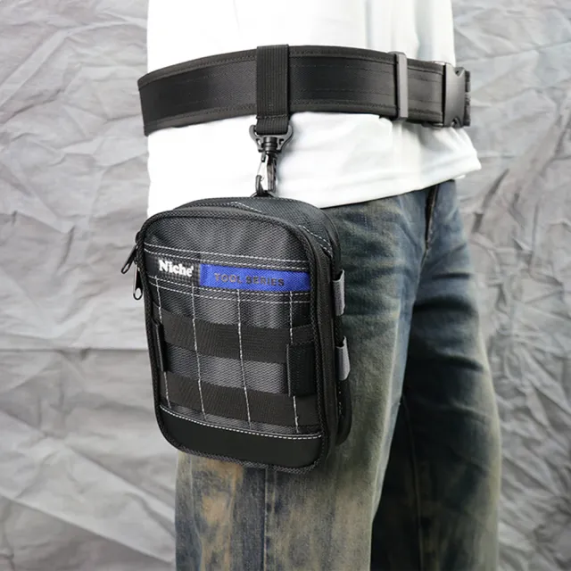 【Niche 樂奇】工具收納袋 腰包 腿袋 MOLLE 腰包 附可拆式肩帶TL-6225(水電工木工冷氣 維修 工具腰包)