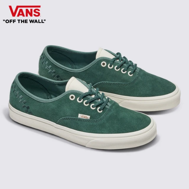 VANS 官方旗艦 Authentic 男女款綠色滑板鞋