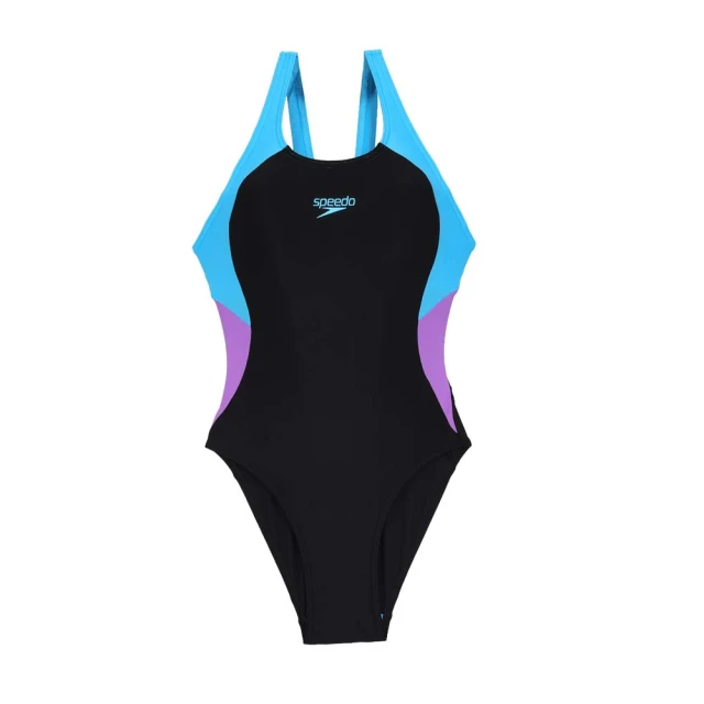 SPEEDO COLOURBLOCK 女運動連身泳裝-游泳 競賽(SD800440816661)