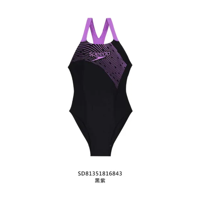 【SPEEDO】MEDLEY LOGO 女運動連身泳裝-游泳 競賽(SD81351816843)