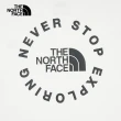 【The North Face 官方旗艦】【Man 首推款】北面男款白色品牌標語LOGO休閒短袖T恤｜88GCFN4