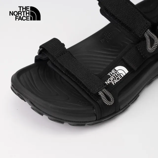 【The North Face 官方旗艦】【海邊推薦款】北面女款黑色抓地耐磨舒適涼鞋｜8ADRKX7