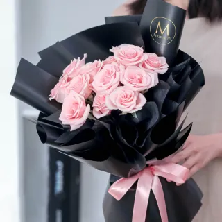 【Floral M】BlackPink 愛麗公主玫瑰鮮花花束(花禮/花束/鮮花/買花/送花/情人節/告白/禮物)