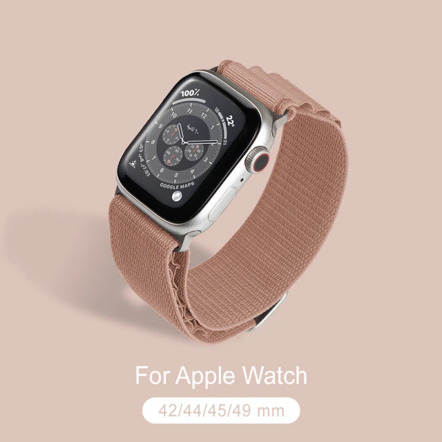 General Apple Watch 高山錶帶 蘋果手錶適用 42/44/45/49mm - 玫瑰金(手錶 錶帶)