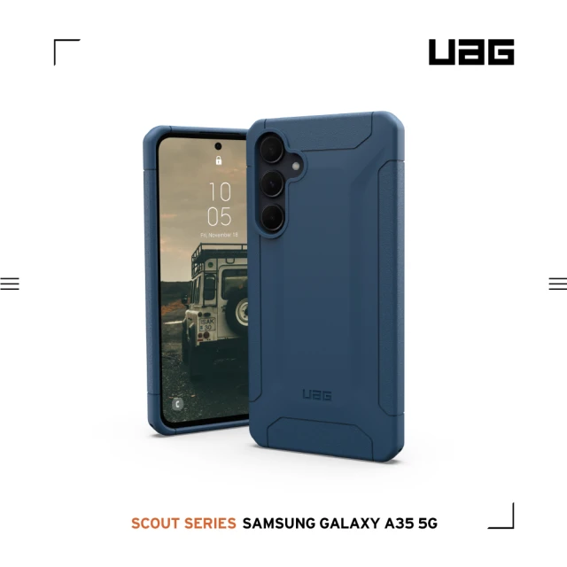 UAG Galaxy A35 5G 耐衝擊保護殼-藍(支援NFC技術)