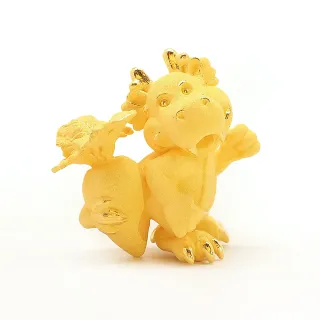 【生活金藝】黃金擺件 吉彩龍(金重足1.5錢)