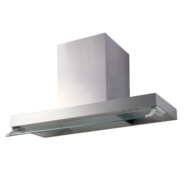 PRIMY PR-900HT 倒T式不鏽鋼廚房排煙機，臺灣原裝生產，採用高品質不鏽鋼材質，耐用抗鏽。電子式按鍵操作簡便，提供3段風速調整（強12.7、中9.8、弱5.2 m³/min），有效排除油煙。機體尺寸W895 x H480~910 x D500 mm，適合各種廚房空間。110V/60Hz電壓，噪音48-69dB，保固3年以上，BSMI認證R31948。標準不含安裝，高效家用排油煙解決方案，提升廚房清新環境。