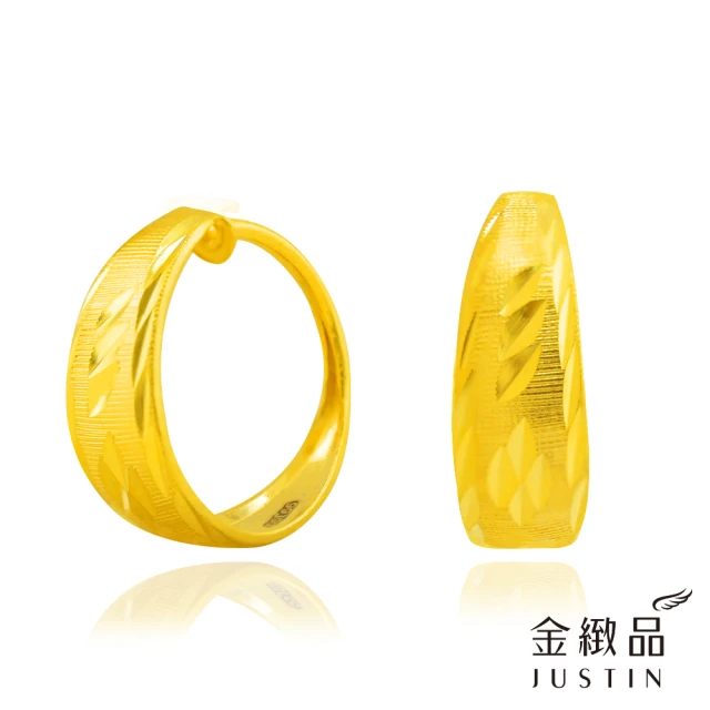 幸運草金飾 時光香氣 鋯石＋黃金 耳環(金重 0.35錢±0