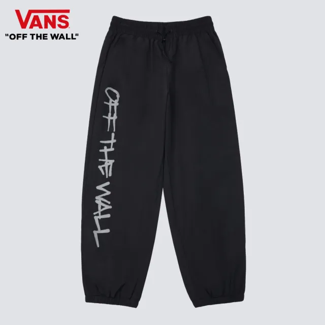 【VANS 官方旗艦】Logo 男款黑色運動長褲