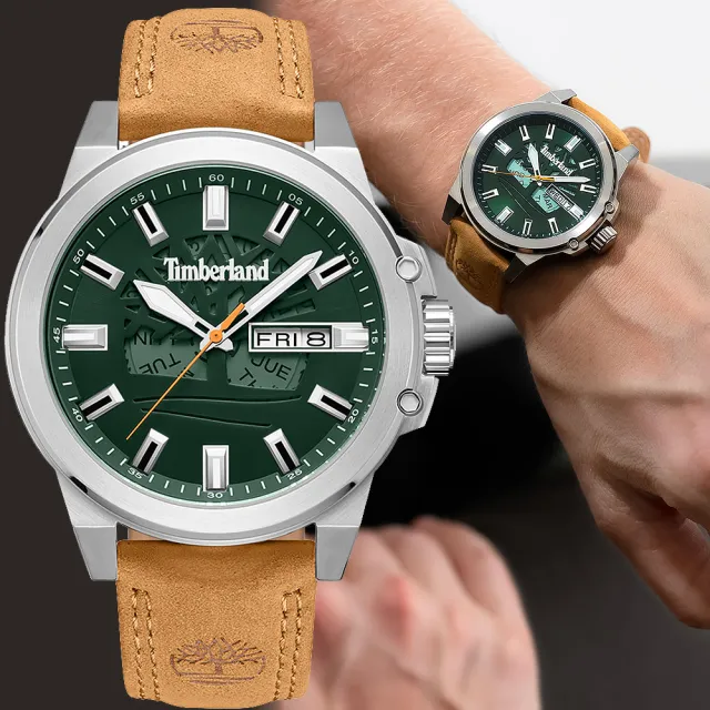 【Timberland】天柏嵐 經典大樹大三針手錶46mm 禮物 送禮 推薦(TDWGB0040802)