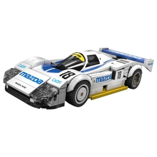 【瑪琍歐】1:24授權馬自達#18 1991 Le Mans 積木模型車/C55029W(耐力賽車經典車款)