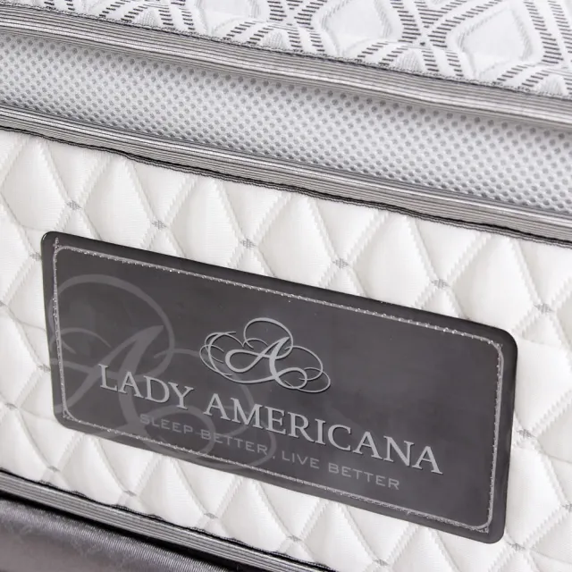 【Lady Americana】萊儷絲喬伊絲 乳膠獨立筒床墊-單人3尺(送緹花枕)