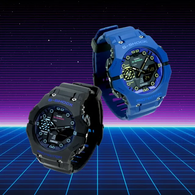 【CASIO 卡西歐】G-SHOCK 科幻世界 藍牙 碳核心防護構造休閒腕錶(GA-B001CBR-2A)