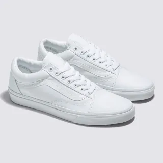 【VANS 官方旗艦】Old Skool 男女款白色滑板鞋