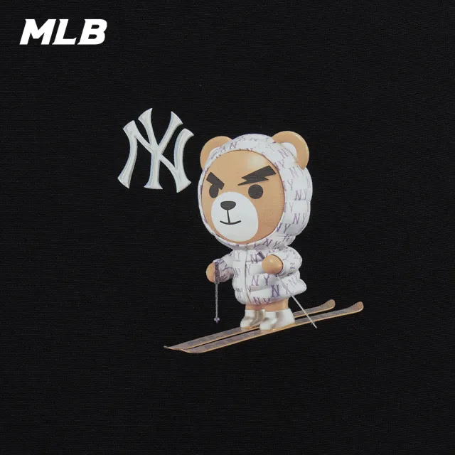 【MLB】連帽上衣 帽T Mega Bear系列 紐約洋基隊(3AHDE0136-50BKS)