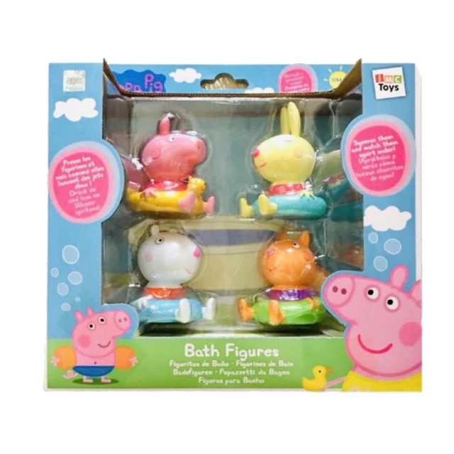 粉紅豬小妹 佩佩豬- 粉紅豬小妹-洗澡公仔組-戲水玩具(PE