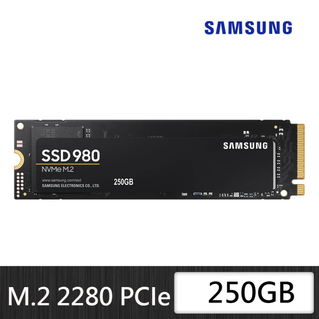 SAMSUNG 三星SAMSUNG 三星 搭 2TB HDD ★ 980 250GB M.2 2280 SSD 固態硬碟(MZ-V8V250BW)