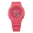 【CASIO 卡西歐】ITZY YUNA同款纖薄精緻數位指針雙顯腕錶 亮粉色 40.2mm(GMA-P2100-4A)