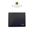 【CROSS】台灣總經銷 限量2折 頂級NAPPA小牛皮8卡皮夾 艾維斯系列 全新專櫃展示品(深藍色 贈禮盒提袋)